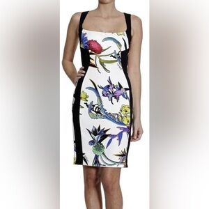 Just Cavalli Floral Bodycon Midi Dress US Size 6